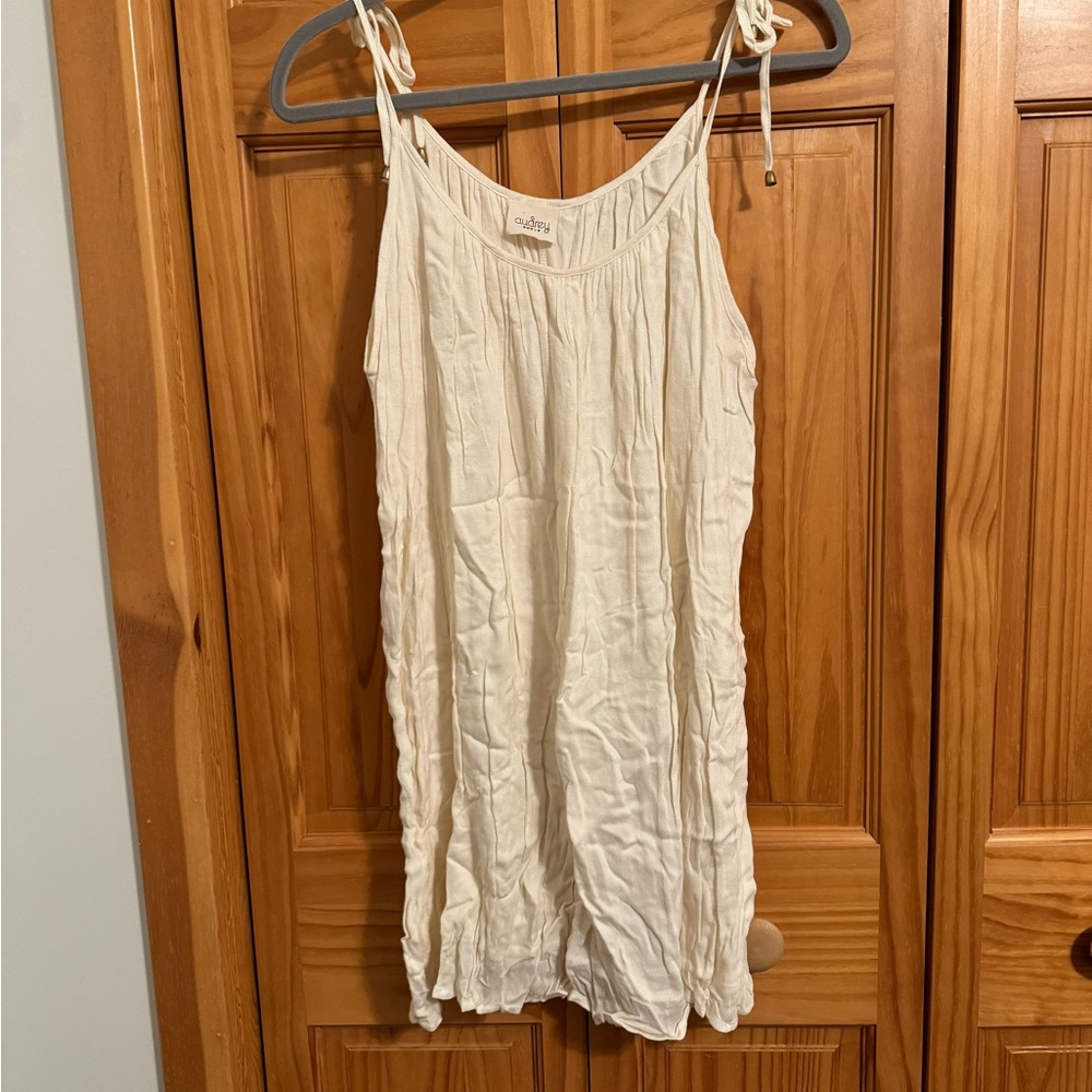 Audrey Cream Textured Fabric